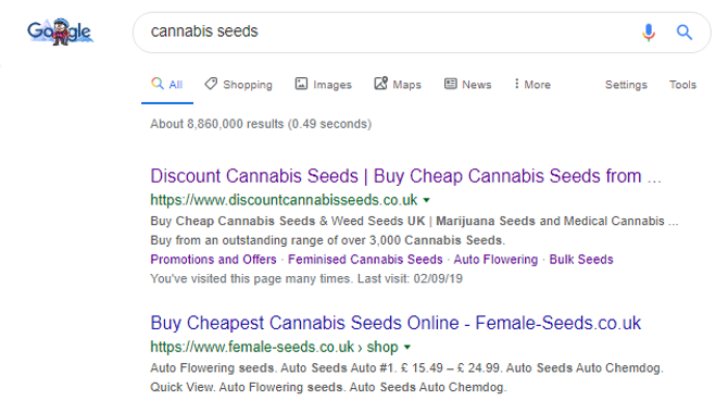 Google - Discount Cannabis Seeds