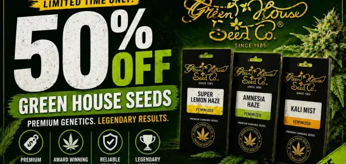 Green House Seeds - 50% OFF.