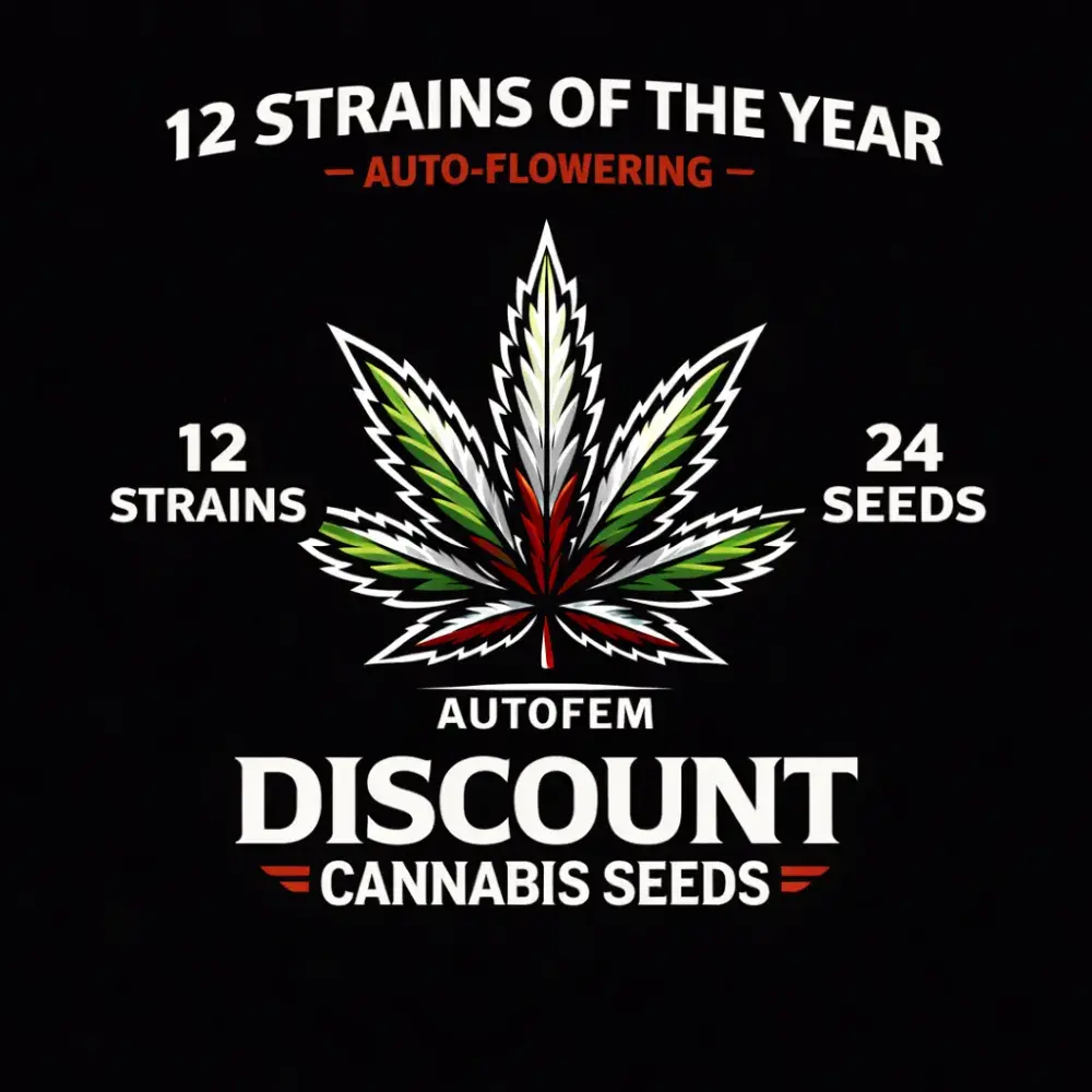 12 Auto Strains of The Year Cannabis Seeds – 24 Seeds, 12 Strains.