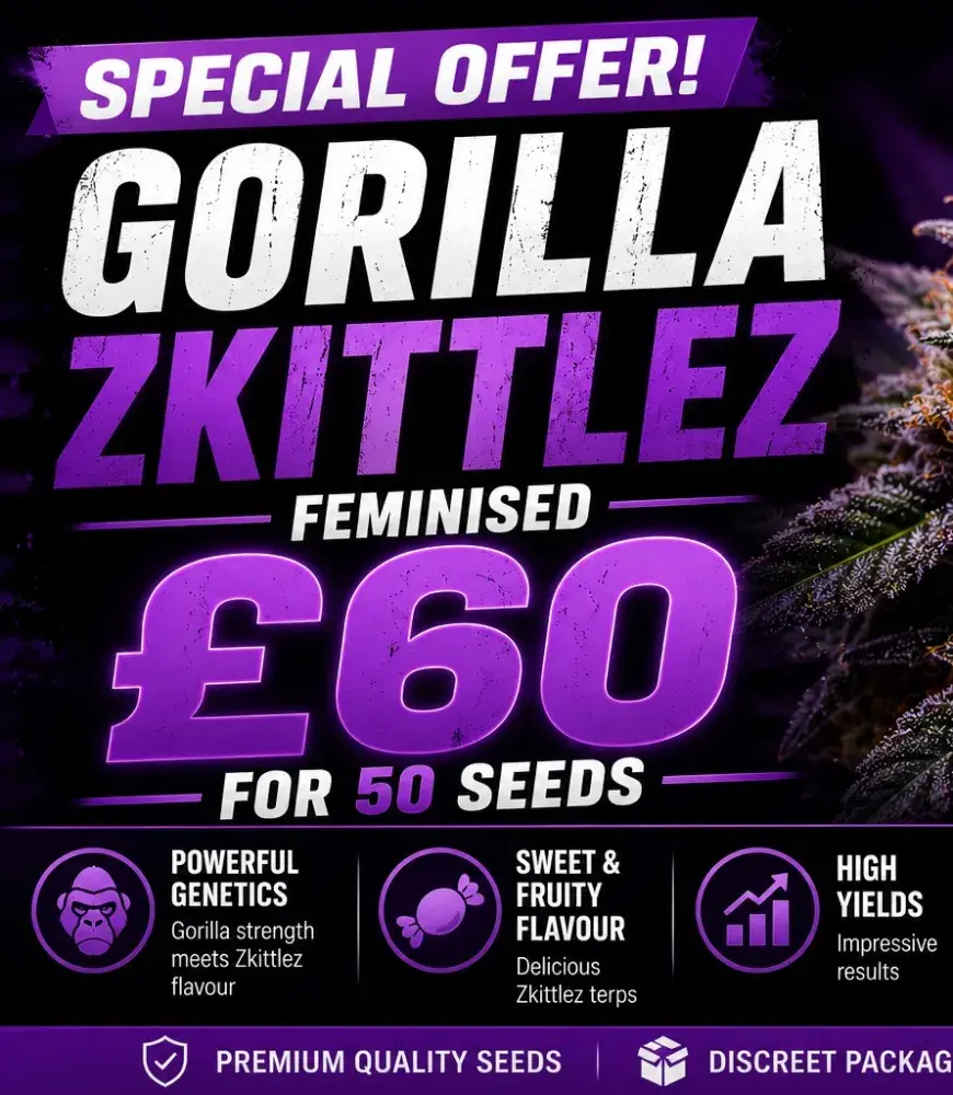 Gorilla Zkittlez Feminised Cannabis Seeds | 50 Bulk Seeds