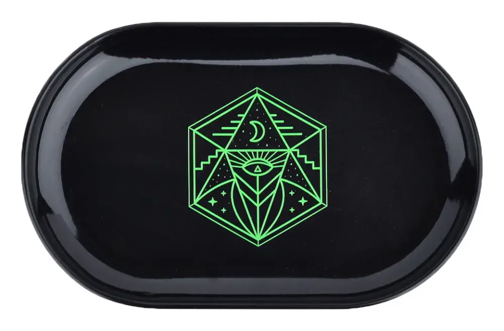 Leaf-Way Small Metal Tray (13cm x 8cm)