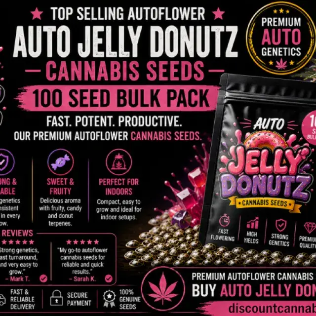 Auto Jelly Donutz Feminised Cannabis Seeds – 100 Bulk Seeds