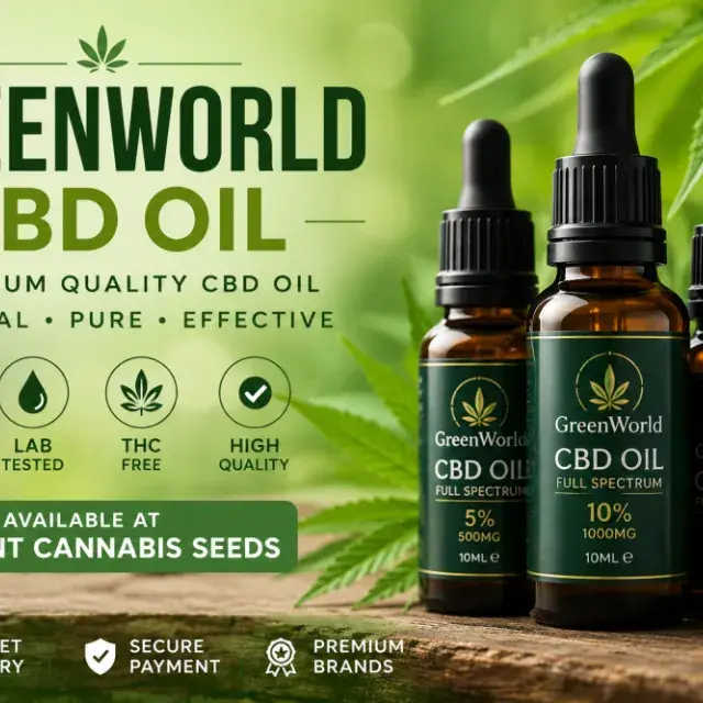 20% CBD 2000mg Green World CBD Oil at Discount Cannabis Seeds.