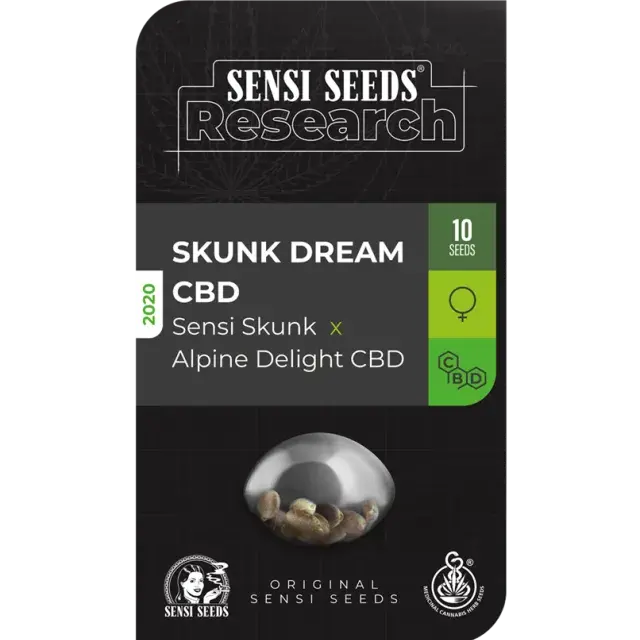Skunk Dream CBD Feminised Cannabis Seeds - Sensi Seeds Research