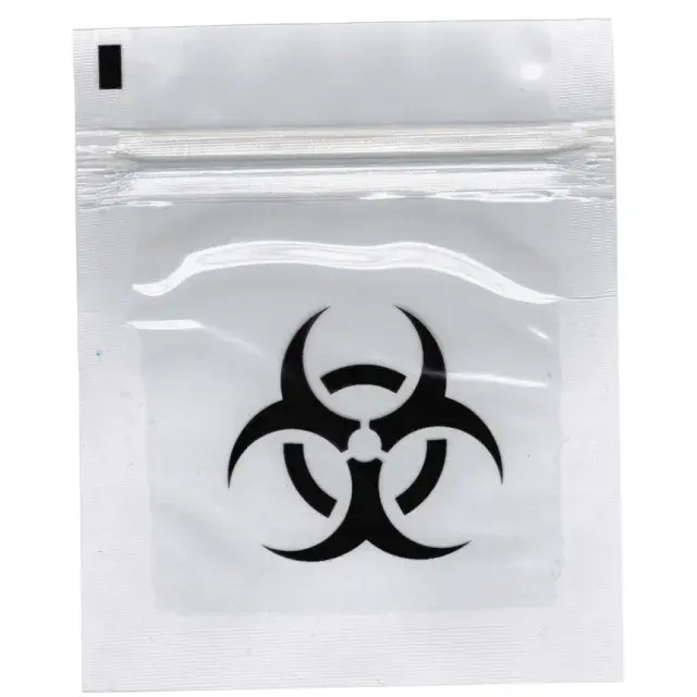 Smell-Proof Bags (50 per pack) 7 x 7.5cm M - Discount Cannabis Seeds Headshop.