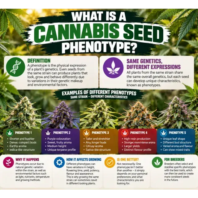 Cannabis Seeds: What Is a Cannabis Seed Phenotype?