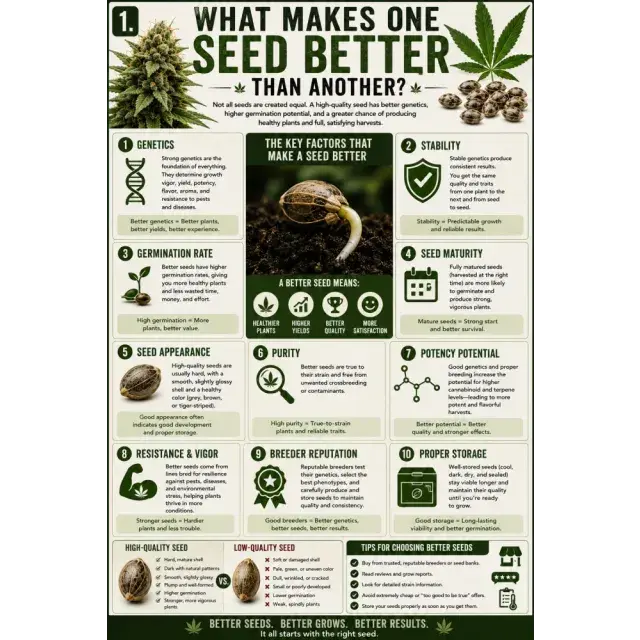 Cannabis Seeds: What Makes One Cannabis Seed Better Than Another?