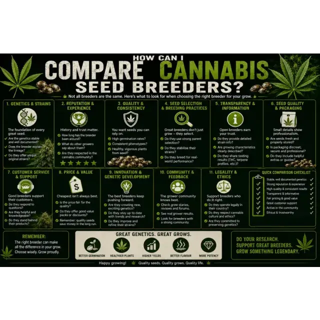 Cannabis Seeds: How Can I Compare Cannabis Seed Breeders?
