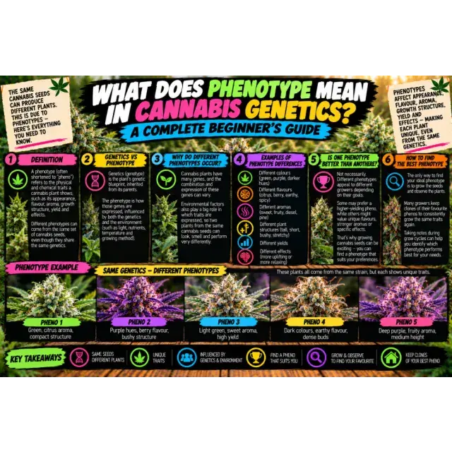 Cannabis Seeds: What Does Phenotype Mean in Cannabis Genetics? A Complete Beginner's Guide