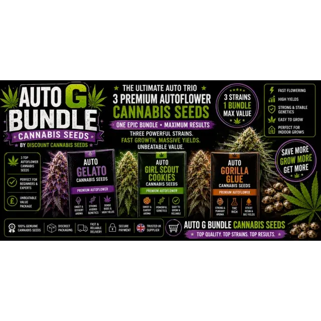 Auto G Bundle Cannabis Seeds - Our Best Selling 30 Seed Pack.