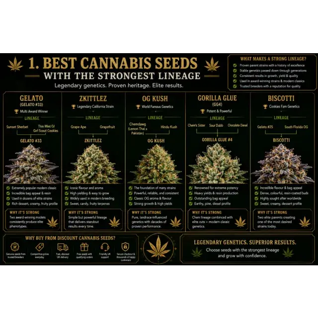 Cannabis Seeds: The Best Strains With the Strongest Lineage.