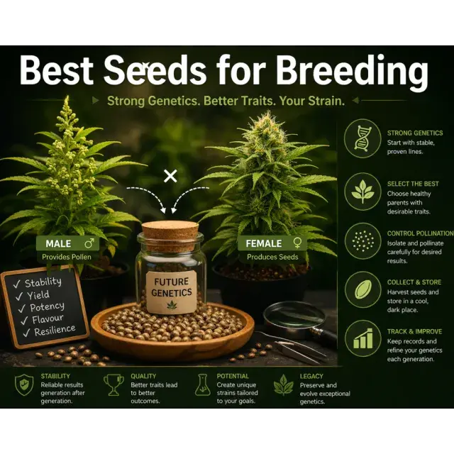 Best Cannabis Seeds for Breeding UK (Top Genetics Guide 2026)