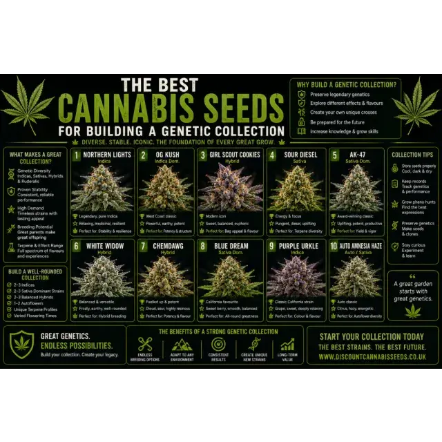 Cannabis Seeds The Best Strains for Building a Genetic Collection.