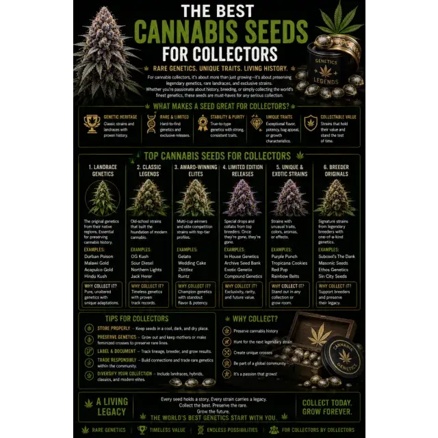 Cannabis Seeds: The Best Cannabis Seeds for Collectors.