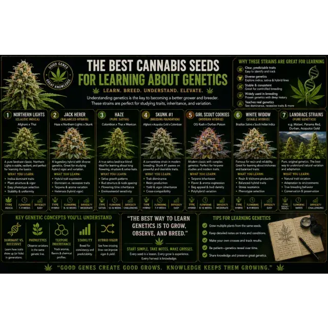Cannabis Seeds: The Best Strains for Learning About Genetics.
