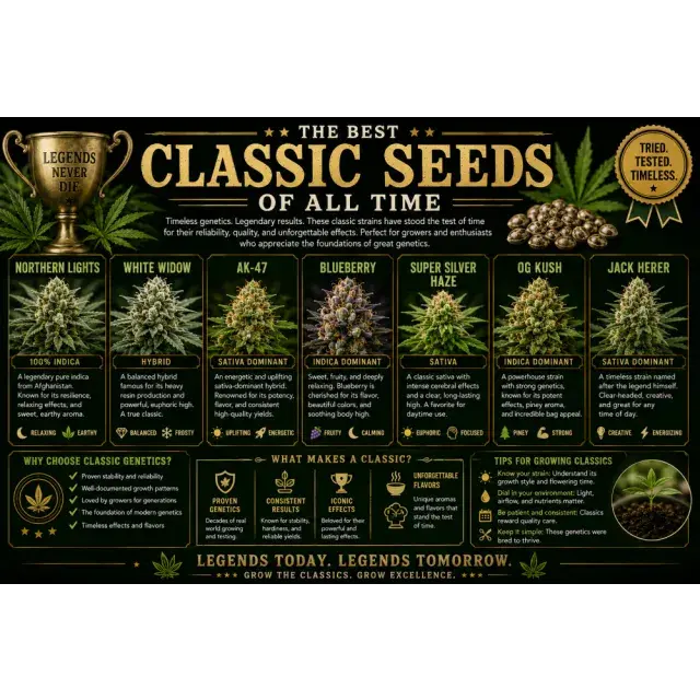Cannabis Seeds: The Best Classic Cannabis Seeds of All Time.