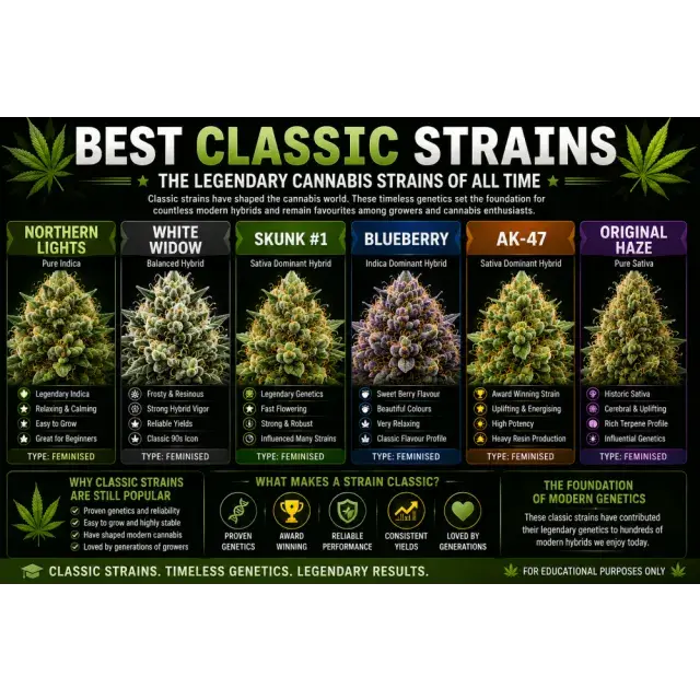 Cannabis Seeds: The Best Classic Cannabis Strains of All Time.