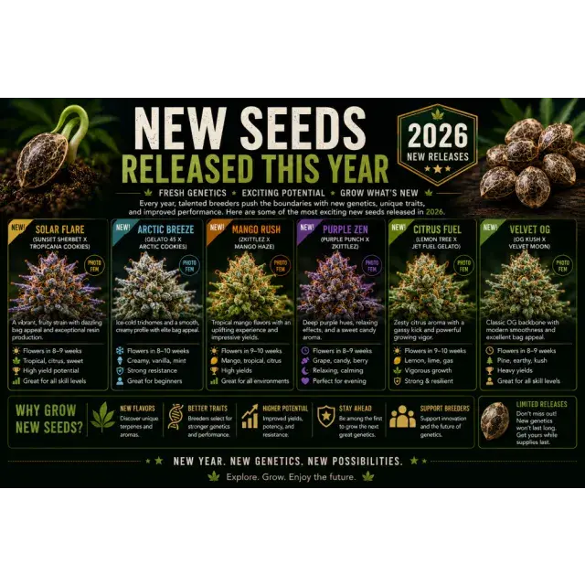 Cannabis Seeds: Best New Cannabis Seeds Released in 2026.