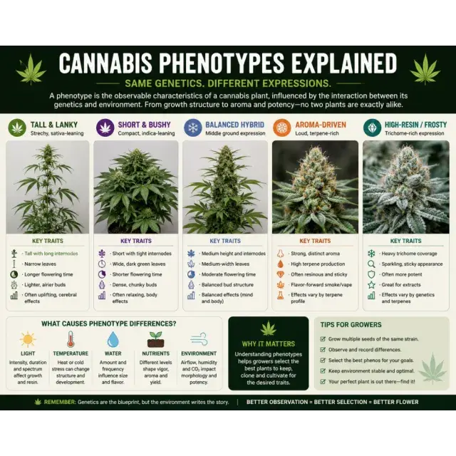 Cannabis Seeds: Cannabis Phenotypes Explained.