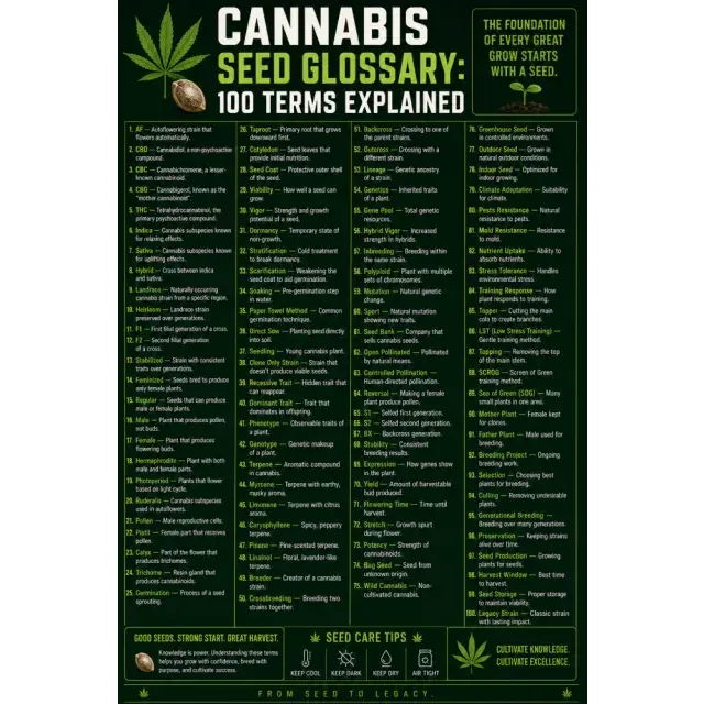 Cannabis Seeds: The Cannabis Seed Glossary: 100 Terms Explained.