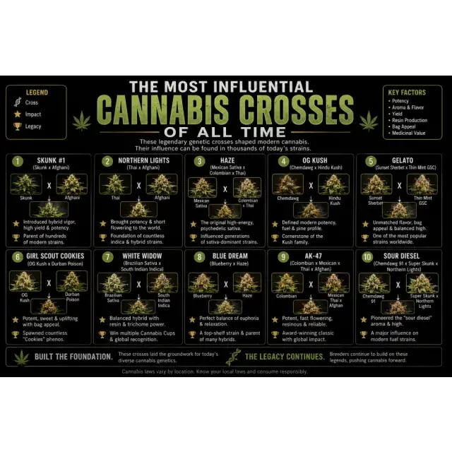 Cannabis Seeds: The Most Influential Cannabis Crosses of All Time.