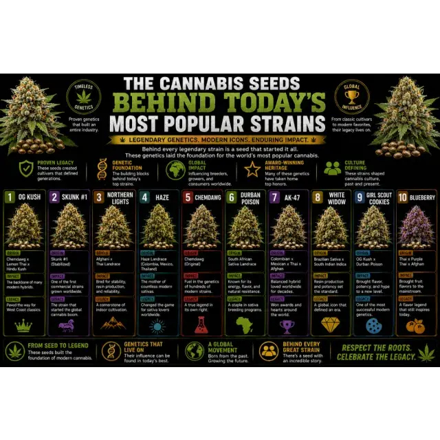 Cannabis Seeds Behind Today's Most Popular Strains.