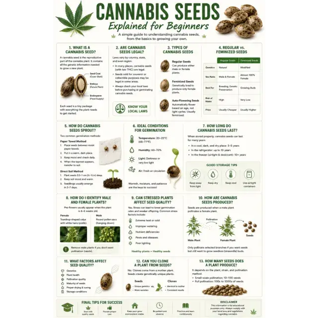 Cannabis Seeds: Cannabis Seeds Explained for Beginners.