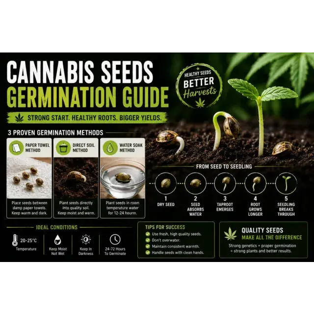 Cannabis Seeds Germination Guide. How To Get Faster Sprouts And Stronger Seeds.