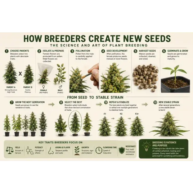 Cannabis Seeds: How Cannabis Breeders Create New Cannabis Seeds