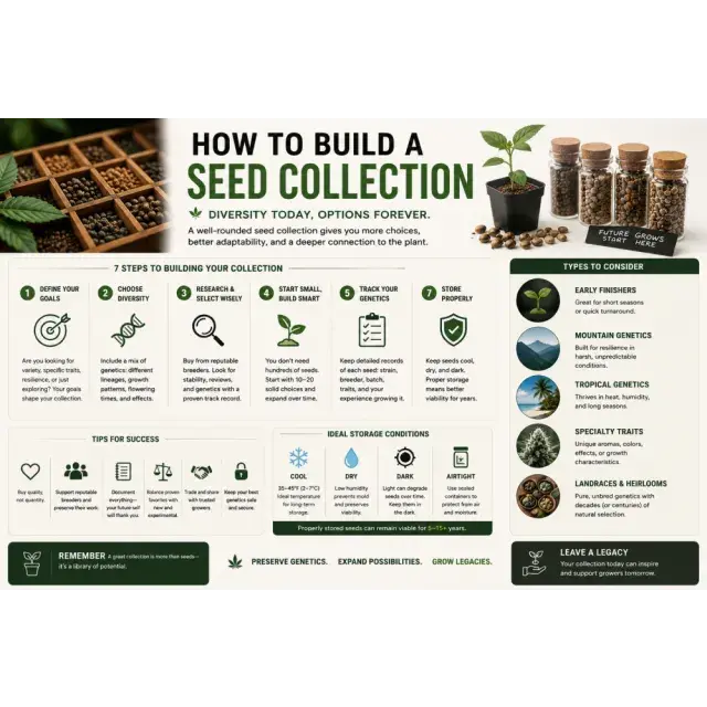 Cannabis Seeds: How to Build a Cannabis Seed Collection.