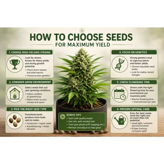 Cannabis Seeds: How to Choose Cannabis Seeds for Maximum Yield