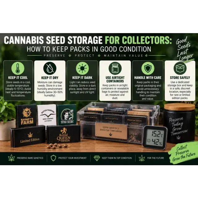 Cannabis Seeds Storage for Collectors How to Keep Packs in Good Condition.