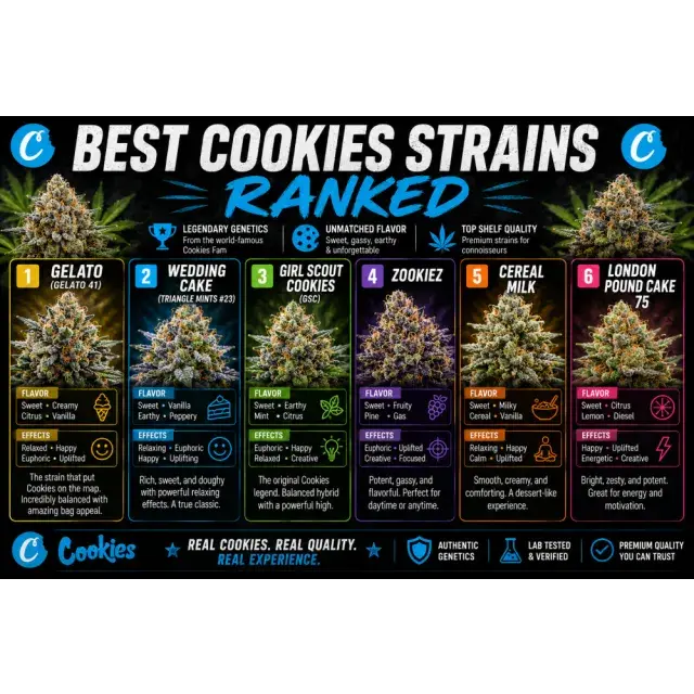 Cannabis Seeds: The Best Cookies Strains Ranked.