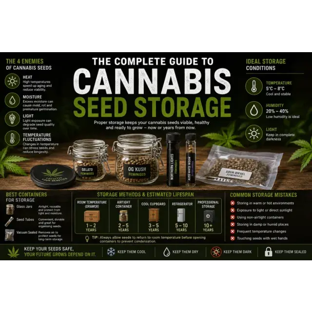 Cannabis Seeds: The Complete Guide to Cannabis Seed Storage.