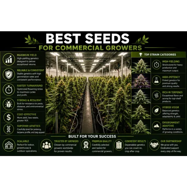Cannabis Seeds for Commercial Growers: Choosing Reliable Genetics.