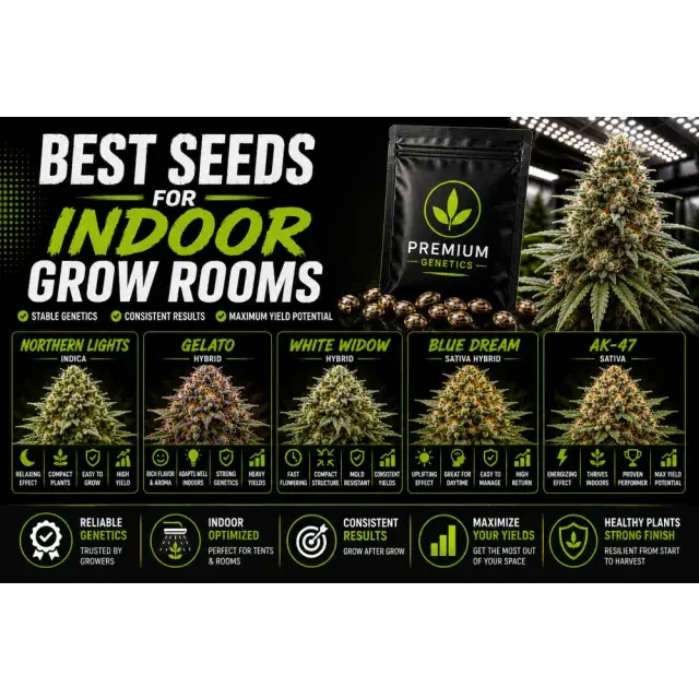 Cannabis Seeds for Indoor Grow Rooms: Top Indoor Genetics