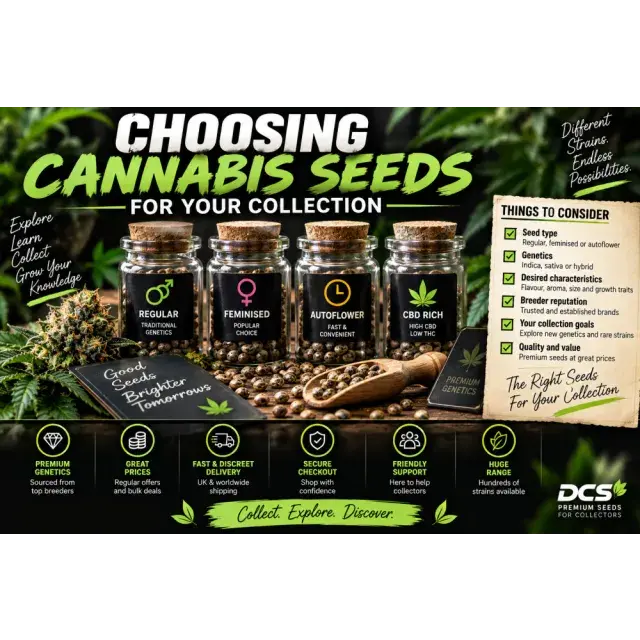 Cannabis Seeds: Choosing Cannabis Seeds for Your Collection.