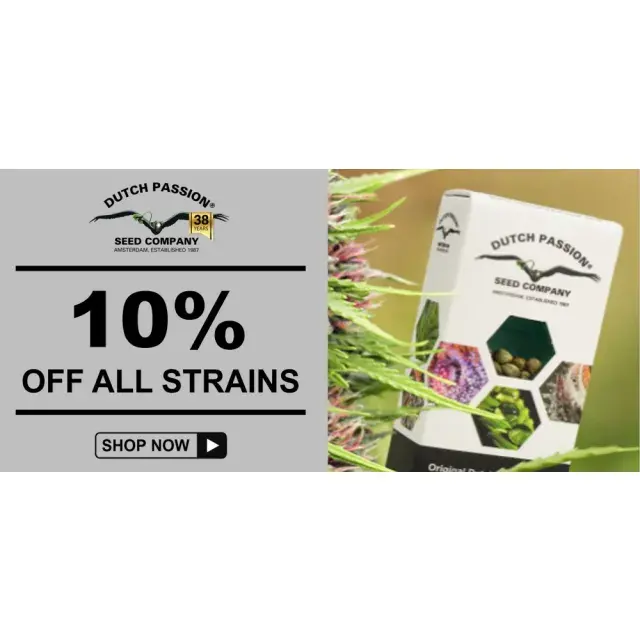Unlock July Promotions: Enjoy 10% Off Dutch Passion Seeds at Discount Cannabis Seeds.