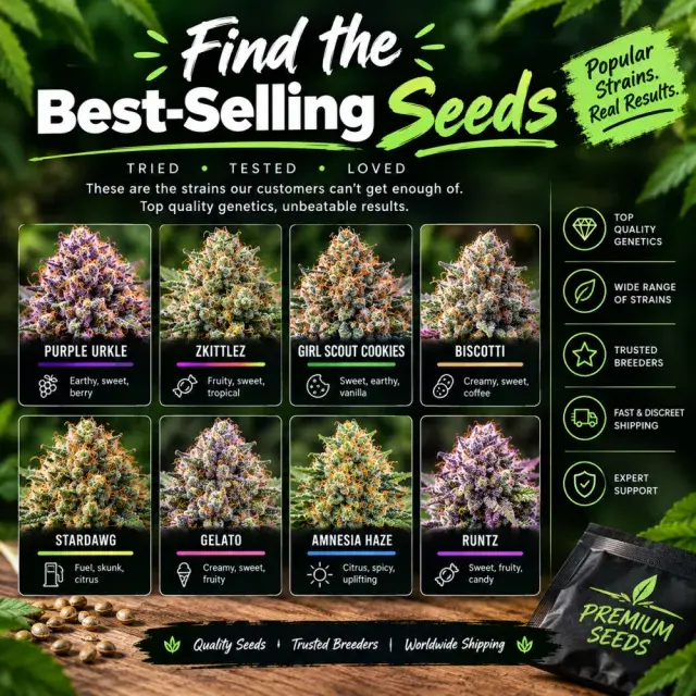 Cannabis Seeds: Find the Best-Selling Cannabis Seeds.