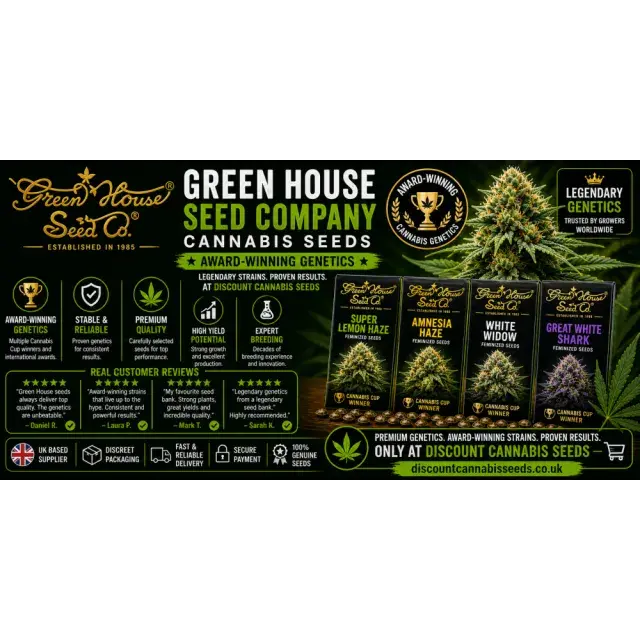 Green House Seed Company Cannabis Seeds Award-Winning Genetics.