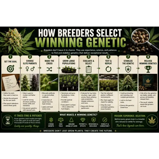 Cannabis Seeds: How Breeders Select Winning Cannabis Genetics.