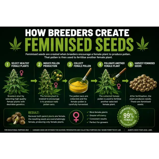 Cannabis Seeds: How Breeders Create Feminised Cannabis Seeds.