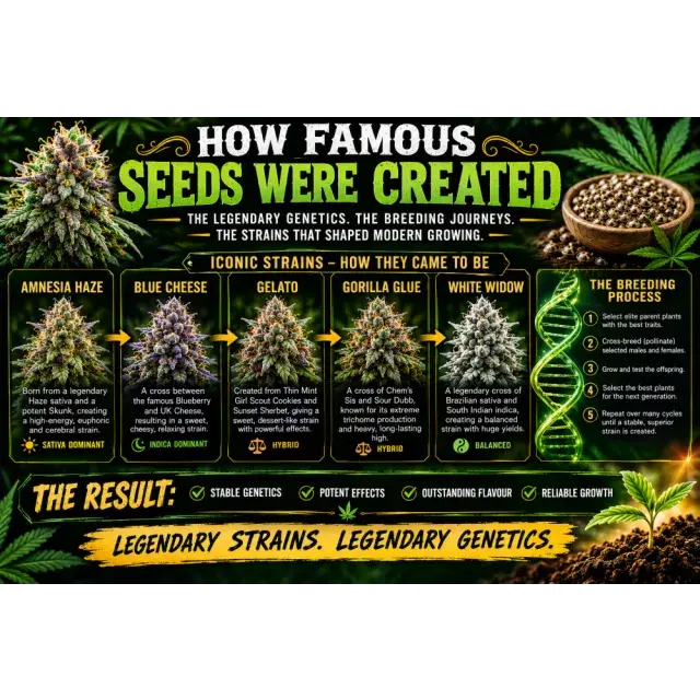 Cannabis Seeds: How Famous Cannabis Seeds Were Created.