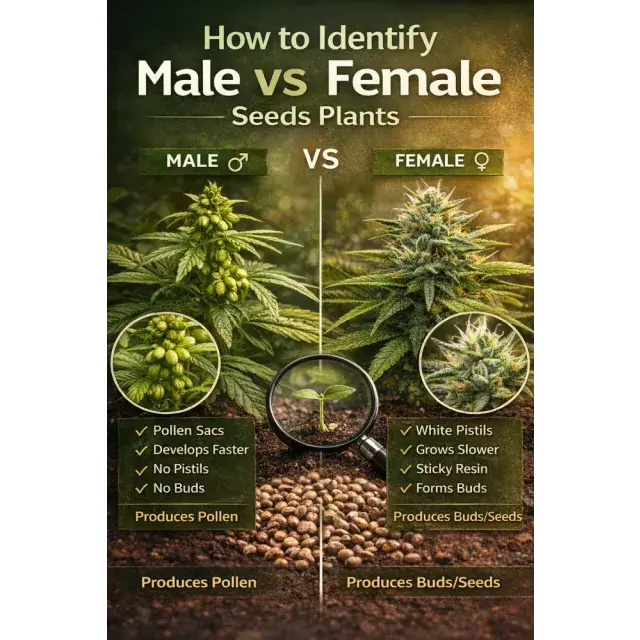 Cannabis Seeds: How to Identify Male vs Female Cannabis Plants.