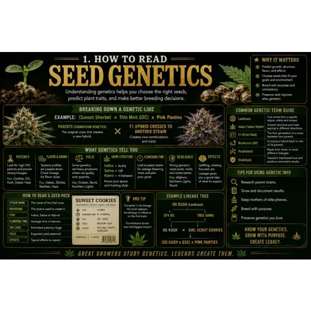 Cannabis Seeds: How to Read Cannabis Seed Genetics.