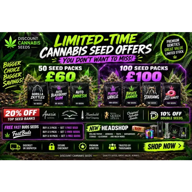 Cannabis Seeds: Limited-Time Cannabis Seed Offers You Don't Want to Miss.