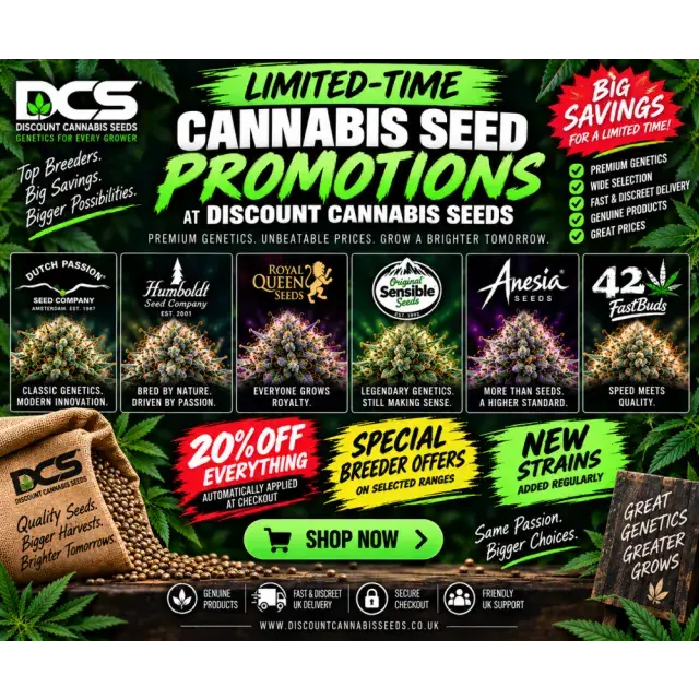 Cannabis Seeds: Limited-Time Seed Promotions at Discount Cannabis Seeds