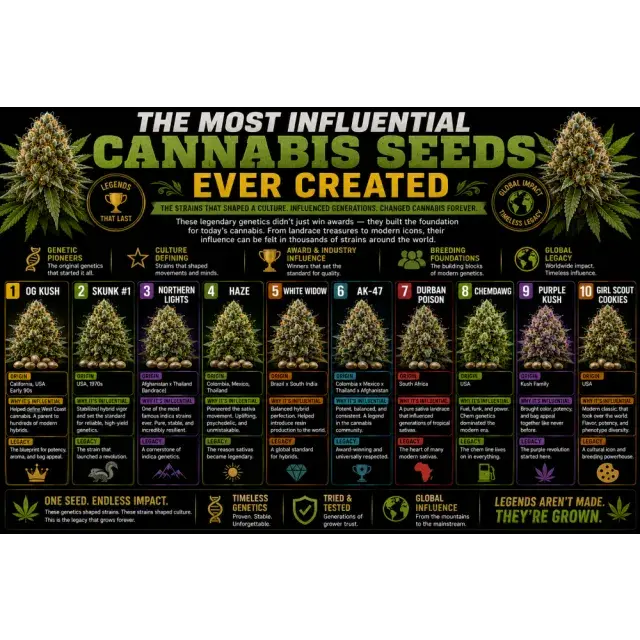 Cannabis Seeds: The Most Influential Cannabis Seeds Ever Created.