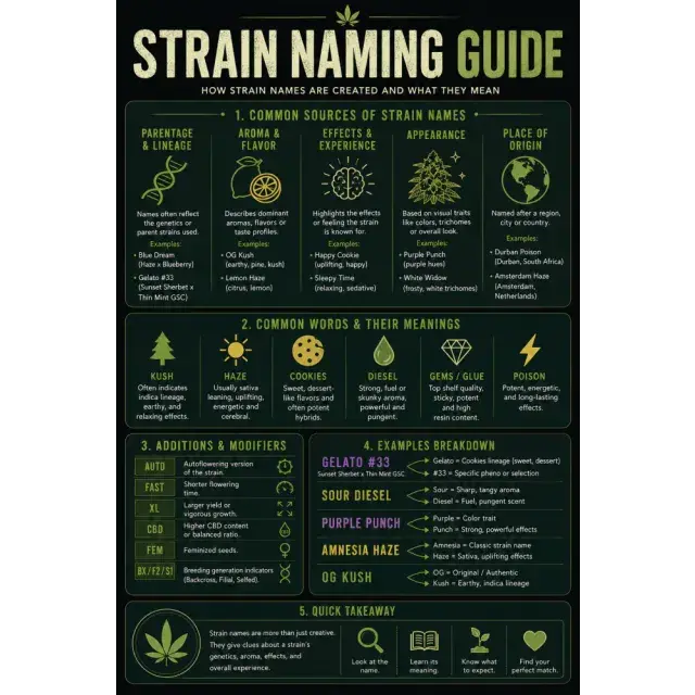 Cannabis Seeds Naming Guide: How Cannabis Strains Get Their Names.