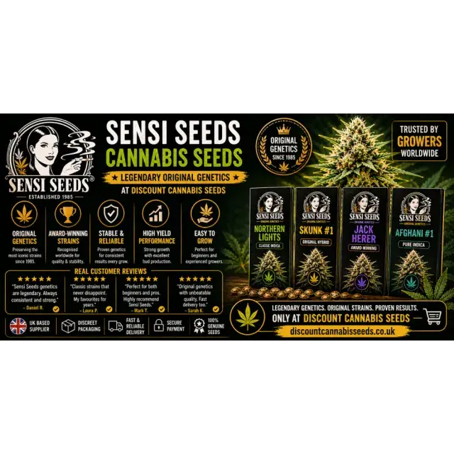 Sensi Seeds Cannabis Seeds UK Legendary Original Genetics.